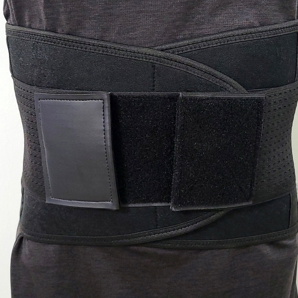 NWT Med Black Sports Waist Trainer, Burner, Shaper Body Belt - Picture 9 of 16